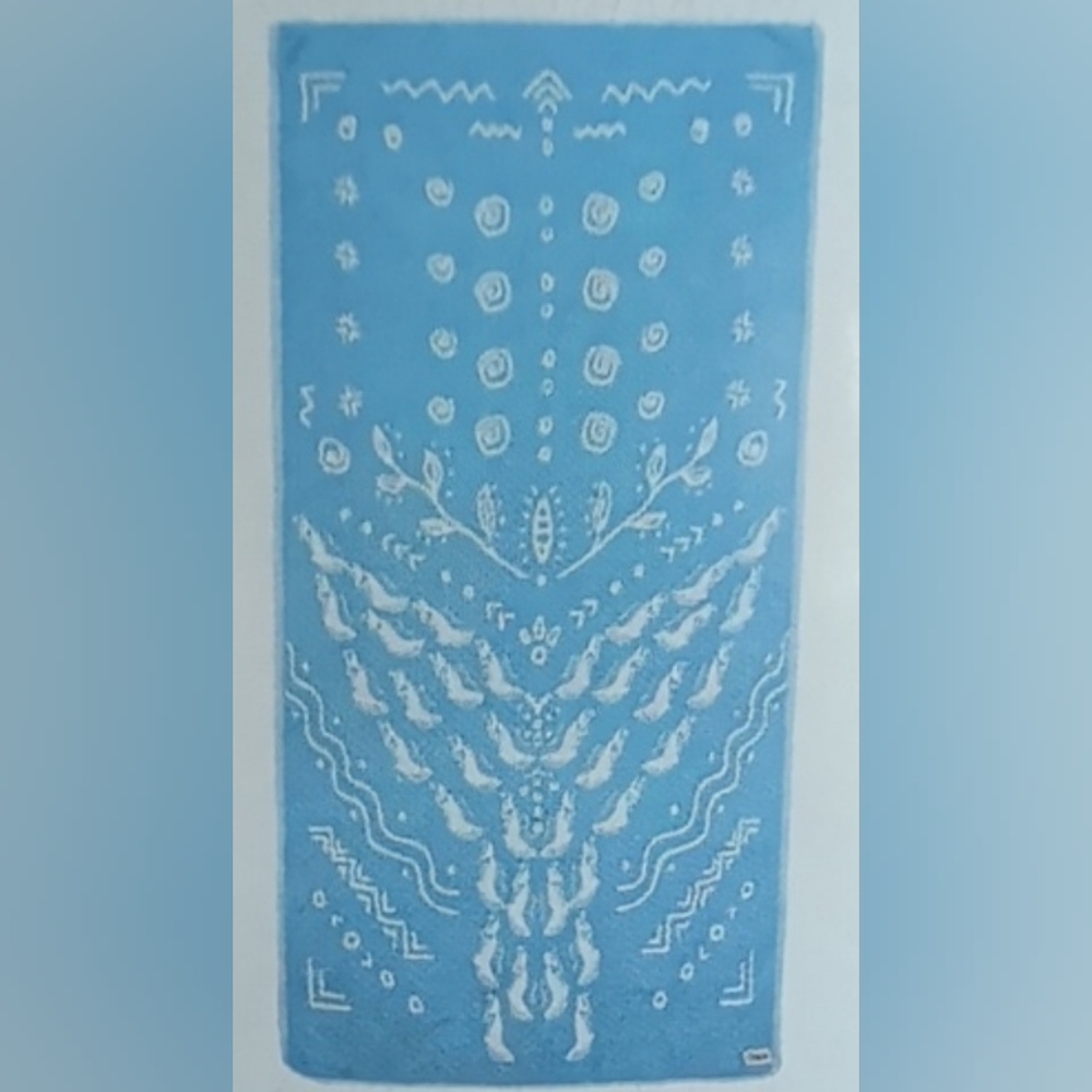Sand Cloud Turkish Cotton Beach Towel With Whale Tail Design 🐋 NWT